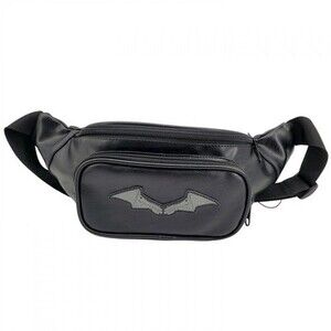 NWT Batman Logo Fanny Pack Black DC Comics Adjustable Strap